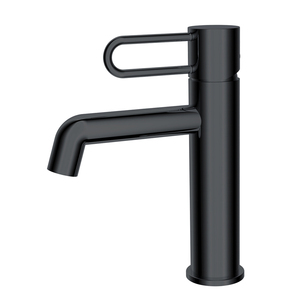 Hot Selling Wash Basin Faucet Hot Cold Water Tap Deck Mounted Single Deck Mounted Single Hole Black Finished Brass Basin Faucets - Product Image 3