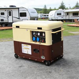 เครื่องกำเนิดไฟฟ้าดีเซลแบบเงียบพิเศษ 3KW 10KW 20KW แบบโครงเปิด สตาร์ทระยะไกล พกพาสะดวก พร้อมล้อ ทองแดงแท้ 100% ATS และระบบเชื่อม ลดเสียงรบกวน - Product Image 1