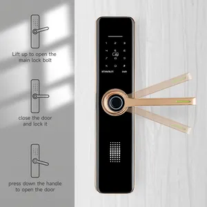 호텔 아파트 건물 5A 링 전화 스마트 잠금 중국 제조 업체 와이파이 잠금 지문 도어 잠금