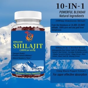Gomitas de Shilajit de Alta Potencia para un Metabolismo Saludable, Promueven la Salud del Corazón, con Extracto de Ginseng y Pimienta Negra, Suplemento en Gomitas - Product Image 5