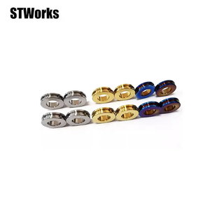 Distanziali in Lega di Titanio Gr5 di Alta Qualità Lavorati a CNC da 5mm per Pinze Freno Radiali Ducati Panigale 1199 <span class=keywords><strong>1299</strong></span> V4 - Product Image 3