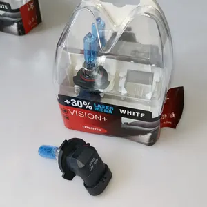 Lampu Halogen putih untuk mobil, bohlam lampu Halogen sepeda motor Super putih 9005 12V 65W untuk mobil