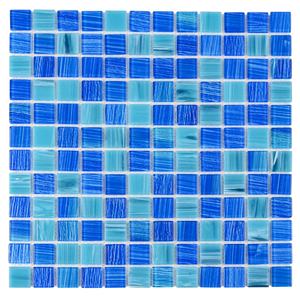 Düşük maliyetli doku kapalı popüler Glitter kristal el boyama yüzme havuzu cam mozaik çini - Product Image 3