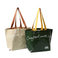 Bolsa de Compras de Diseño Personalizado Resistente, Impresión de Logotipo a Todo Color, Bolsa Reutilizable de Polipropileno Tejido Laminado