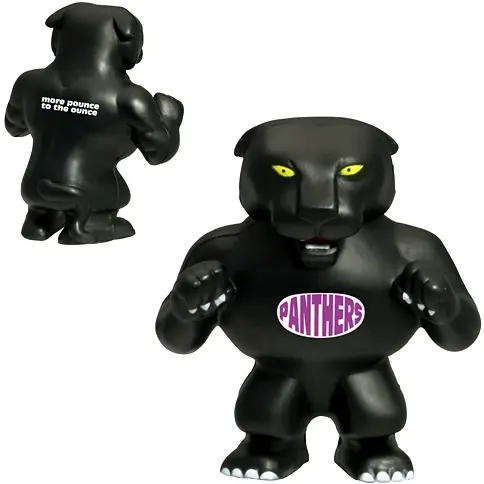 Promo Standing Panther Mascot pu Stress Ball/Standing Panther Mascot Stress Relief Ball/Standing Pant Mascot Stress Toy