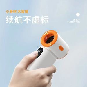 Mini ventilador de aire portátil con pantalla digital, recargable por USB, motor sin escobillas, ventilador de bolsillo compacto para uso en exteriores - Product Image 4