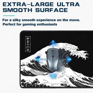 لوحة ماوس مزخرفة بأزهار كبيرة الحجم مخصصة، مقاومة للماء، مانعة للانزلاق، مع حواف معززة - Product Image 4