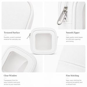 OEM ODM Frosted PVC <b>Makeup</b> Bag Custom Logo Waterproof Travel Toiletry Pouch Beauty <b>Storage</b> Wholesale Factory Supplier - Product Image 4