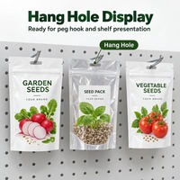 Penjualan Langsung Pabrik Kantong Kemasan Benih Cetak Gravure Anti Lembab Anti Serangga Ziplock Resealable Stand Pouch