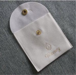 Bolsas de Joyería de Terciopelo Rosa de Lujo, Bolsas Protectoras de Microfibra, Tamaño Personalizado, Impresión Serigráfica, Elegante Caja para Joyas - Product Image 5