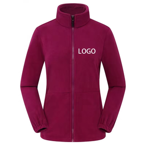 Factory Price Women Polar <strong>Fleece</strong> Fabric Coat <strong>Ladies</strong> Jackets Warm Girls Full Zip Collar Coat - Product Image 4