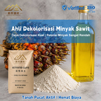 Argile de bentonite de sodium naturelle pure certifiée Halal ISO22000 pour l'usine de raffinage et de blanchiment de l'huile de palmiste comestible