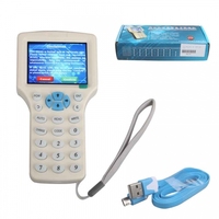 Copiadora RFID Portátil de 125KHZ 13.56MHZ, Lector y Grabador de Tarjetas 08CD