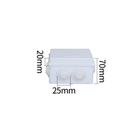 Scatola di Giunzione in ABS Impermeabile IP65 100x100x70mm, Supporto per Fori Personalizzati, Striscia Sigillante Integrata, Resistente ai Raggi UV, per Esterni