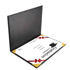 A4 Diploma Cover University Graduation Degree Leather Document Padded Hardback Paper School Certificate Folder