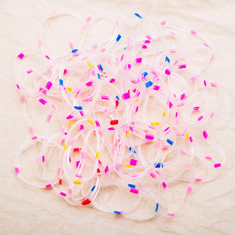 Bande de caoutchouc plastique à pois [100 - bag]