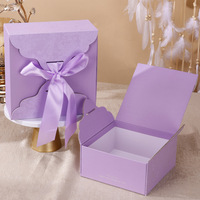 Boîte cadeau enveloppe en velours de luxe, multicolores, emballage vide pour mariage et cadeaux de fêtes spéciales