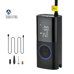 Pompa udara ban mobil elektrik portabel, pemompa udara ban mobil Digital dapat diisi ulang tekanan tinggi - Product Image 1