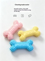 Bâton à mâcher en élastomère thermoplastique en forme d'os, durable et résistant aux morsures, pour le nettoyage dentaire et l'auto-entretenissement des petits chiens