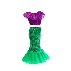 Disfraz <span class=keywords><strong>de</strong></span> <span class=keywords><strong>Sirenita</strong></span> para Niñas, Vestido <span class=keywords><strong>de</strong></span> Ariel, Peluca, Fiesta <span class=keywords><strong>de</strong></span> Cumpleaños, Carnaval y Navidad - Product Image 3