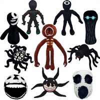Peluche promotionnelle créative Reblox Horror, jouet en peluche marron de dessin animé, poupée mignonne en coton PP pour Halloween, anti-stress