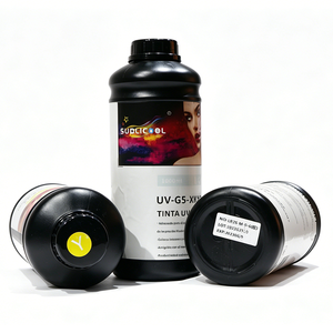 Encre d'impression UV Sublicool à haute adhérence 1000ML, durcissement LED pour l'impression sur verre, métal, plastique, acrylique - Product Image 1