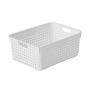 Storage Baskets Rectangle Plastic With Handles For Kitchen Bedroom Storage Organizing - Product Image 2