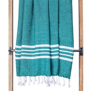 Toalla Turca de Algodón Azul Moderna, Pestemal, de Secado Rápido, Ecológica, Hipoalergénica, Transpirable y Antiarena, Venta al Por Mayor - Product Image 1