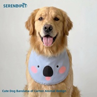 Bandana pour animaux de compagnie, motif animal de dessin animé, imperméable, pour chiens de taille moyenne à grande, réglable, Golden Retriever, Alaskan, Samoyed