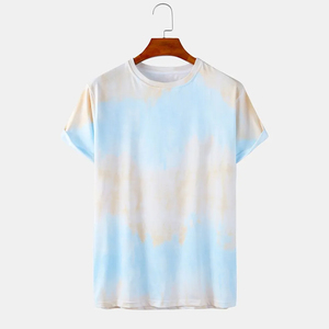 Nouveaux T-shirts personnalisés OEM imprimés tie-dye, vintage, manches courtes, 100% coton, jersey décontracté, matière de haute qualité - Product Image 6