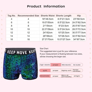 กางเกงขาสั้นเด็กผู้หญิง 4-16 ปี สำหรับการแสดงบนเวที ฮิปฮอป การแข่งขันเต้นรำ ชุดเต้นบอลรูม โมเดิร์น ลีริคอล แดนซ์ ขายส่ง - Product Image 6