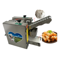 Machine entièrement automatique pour la fabrication de feuilles de samosas, de peaux de raviolis et de peaux de wontons pour restaurants commerciaux 10-25 cm