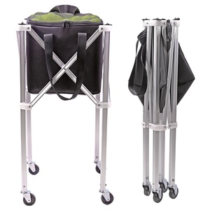 Muestra Gratuita OEM: Carro Plegable Ligero de Aleación de Aluminio para Pelotas de Tenis y Pickleball con Soporte y Cesta - Product Image 2
