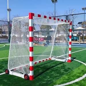 <span class=keywords><strong>But</strong></span> de football portable 3x2m d'usine, <span class=keywords><strong>but</strong></span> de handball mobile en aluminium avec roues - Product Image 1