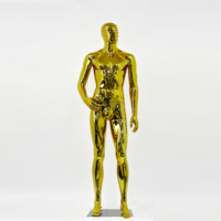 Mannequin Homme Doré Articulé en Gros pour Vitrine de Magasin de Vêtements – Fabrication OEM