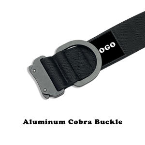 Collar Táctico de Nailon para Perros de 5 cm de Ancho, Collar Acolchado Cómodo de Alta Calidad con Hebilla de Aluminio Negra - Product Image 5