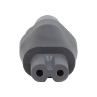 Adaptateur d'alimentation gris IEC 320 C6 à C7, convertisseur, connecteur en forme de 8 pour l'alimentation des petits appareils électroniques