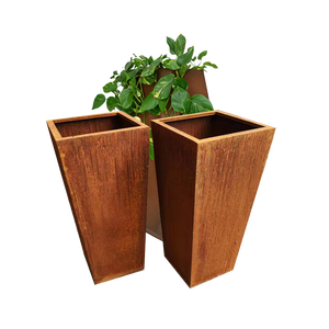 Jardinière en métal anti-corrosion galvanisée d'extérieur personnalisée pot de plantes de jardinage agricole - Product Image 5