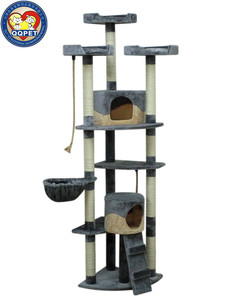 木质宠物公寓家具猫抓痒后塔式住宅猫树 - Product Image 3