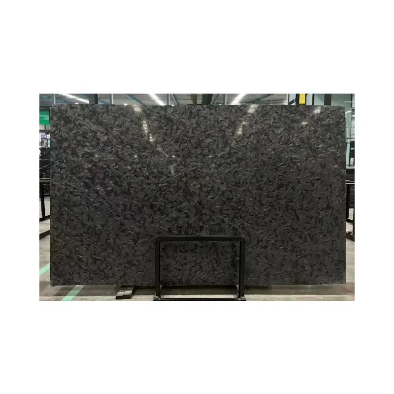 床のカウンタートップの壁の装飾のためのトップグレードの天然石磨かれた黒い大理石のスラブ