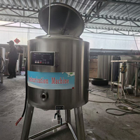 Machine commerciale de pasteurisateur de lait pour l'équipement de pasteurisation automatique de lait de yak de chèvre de vache pour la ferme laitière 100L 200L 300L