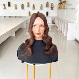 Topper de cheveux humains vierges bruts européens brun foncé, base mono 5x6, pour femmes, prêt à être expédié, vente en gros directe usine - Product Image 5