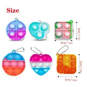 Children Press-to-Play PVC Keychain <b>Gift</b> Finger Stress Relief Board Promotional Toys - Product Image 2
