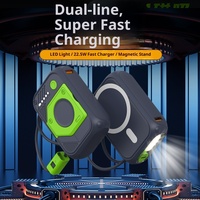 FOX-Batterie externe sans fil K30S 3C haute capacité certifiée norme nationale, charge super rapide type-c 22.5W avec câble intégré