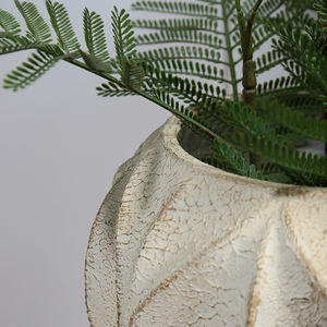 लिविंग रूम आधुनिक सजावट बेलनाकार आकार रैमबस डिजाइन आधुनिक थोक मैग्नीशियम पोसिलिन फूल के वेस - Product Image 5