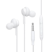 Cantell prix de gros pas cher écouteurs intra-auriculaires 3.5mm avec microphone casque mains libres écouteur filaire pour Samsung S8