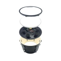Professional 12-inch Tom Drum Black Highlights Mesh Drum Skin Wood Cavity Material Electronic Drum Set Accessories