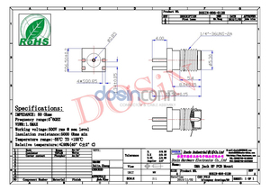 هوائي واي فاي SMA ، أنثى 50 أوم 0-6Ghz 8Ghz 18Ghz حافة جبل - Product Image 5