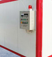 Four de revêtement numérique à commande numérique avec chauffage au gaz et conception sur chariot pour machine de revêtement par poudrage