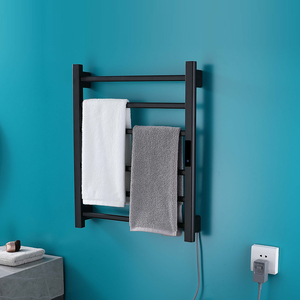 <span class=keywords><strong>Toallero</strong></span> Eléctrico Inteligente Ajustable con Temperatura Constante, Calefacción Giratoria, Acero Inoxidable, 4 Barras, para Baño - Product Image 3